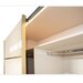 Gold Dulap 2800 Crem cu usi MDF Lucios + 2 Comode